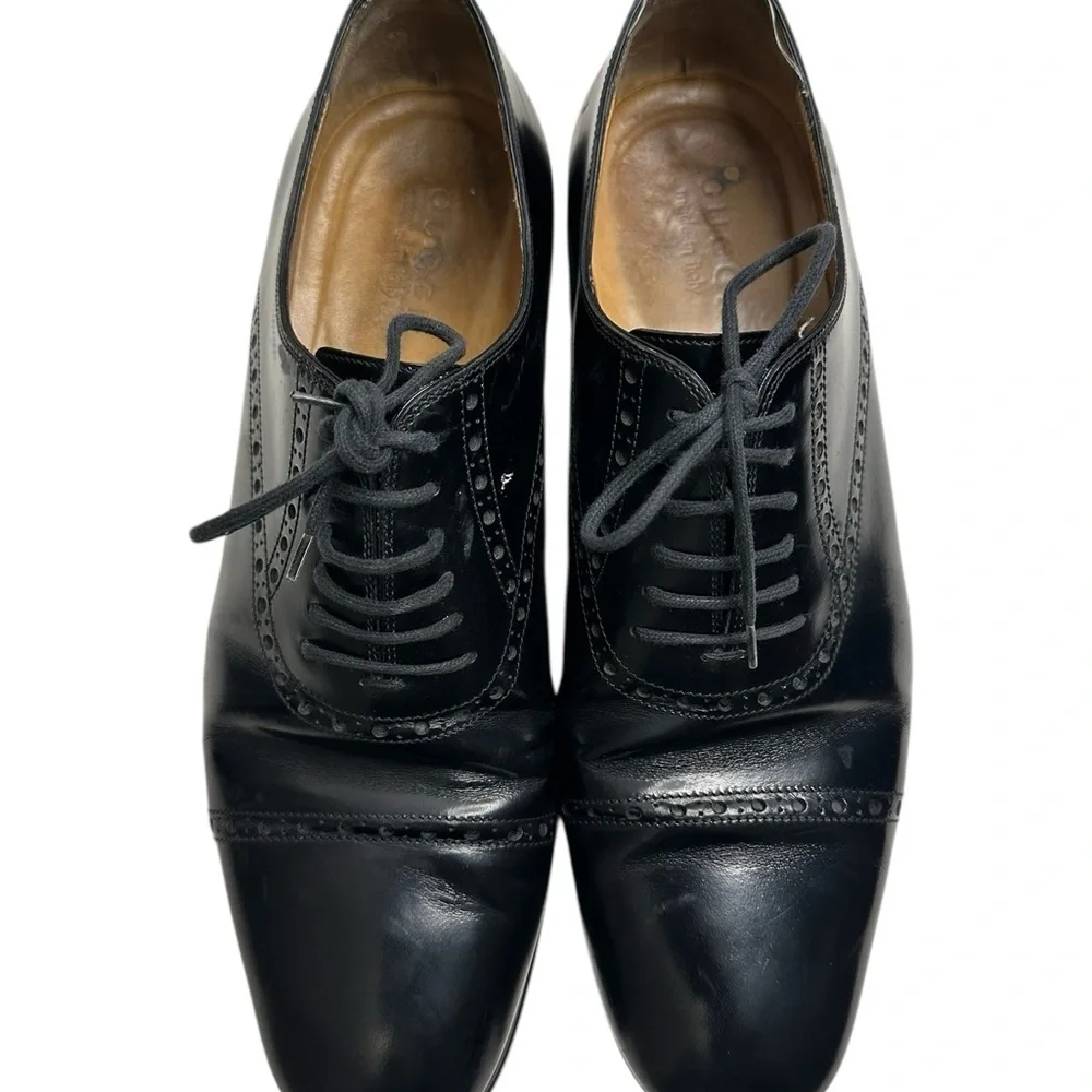 Gucci Black Leather Oxfords size 9